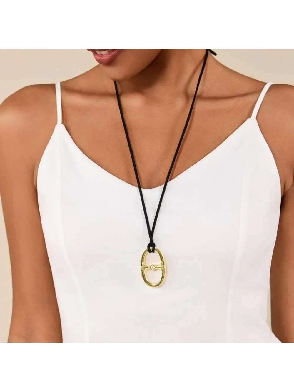 Elegant Oval Silk Scarf Ring - 18K Gold Plated Accessory for Women